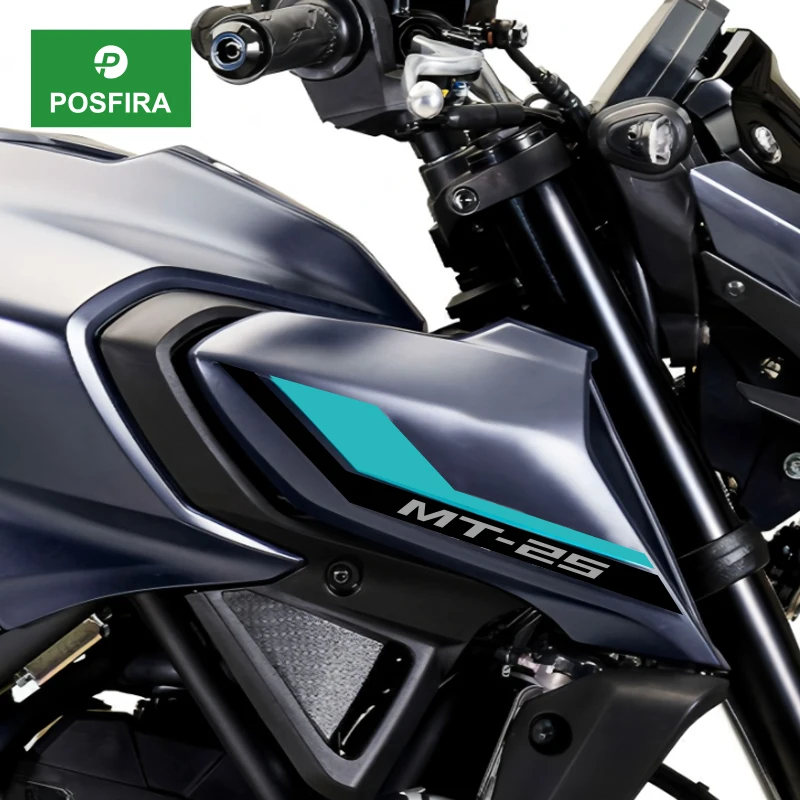 

POSFIRA Motorcycle Front Fairing Sticker Vinyl Decal for Yamaha MT25 MT 25 MT-25 2021 2022 2023 2024 Motorbike Accessories