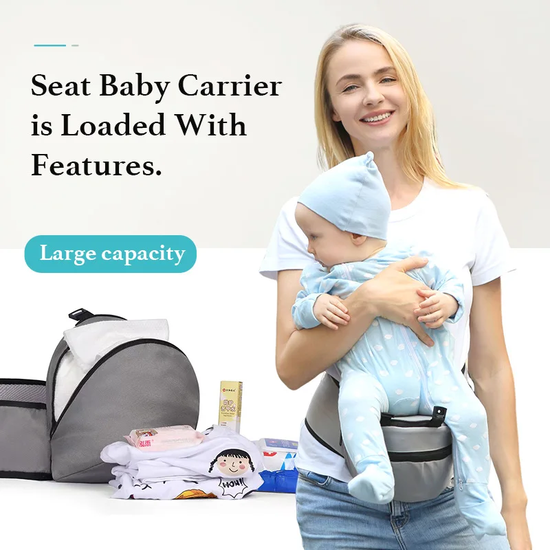 High Quality 0-48 Months Ergonomic Baby Carrier Backpack With Hip Seat For Newborn Multi-function Infant Sling Wrap Waist Stool