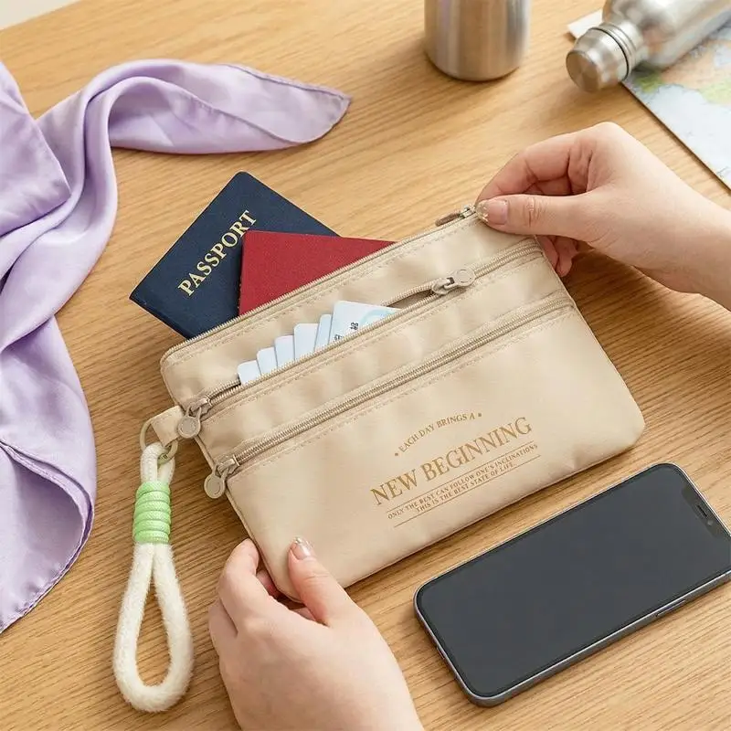 

【L】Travel Passport Holder Wallet - Waterproof ID Card Organizer For Airplane Tickets, Visa, Boarding Pass & Credit Cards