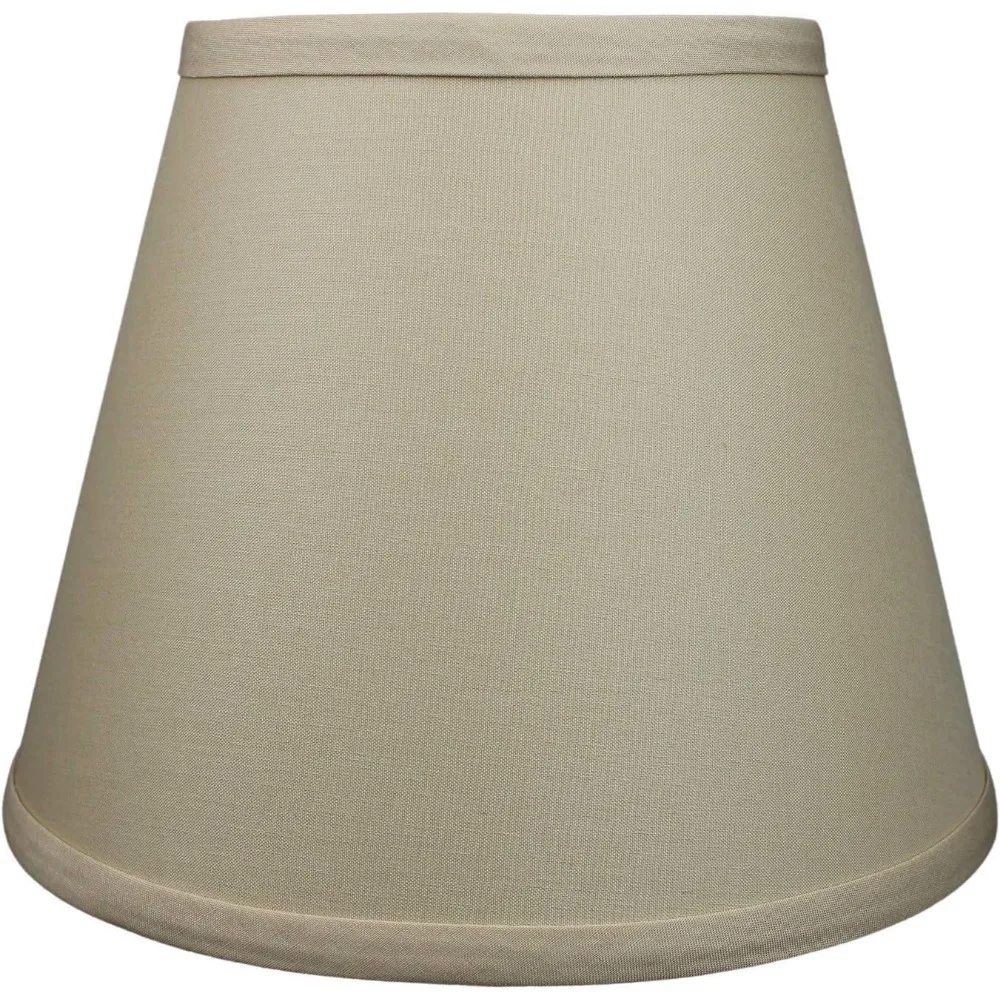 Lampshade 6 Top x 10 Bottom x 8 Slant Height Spider Attachment 0.4 Diameter for Harp-Mounted Lamps