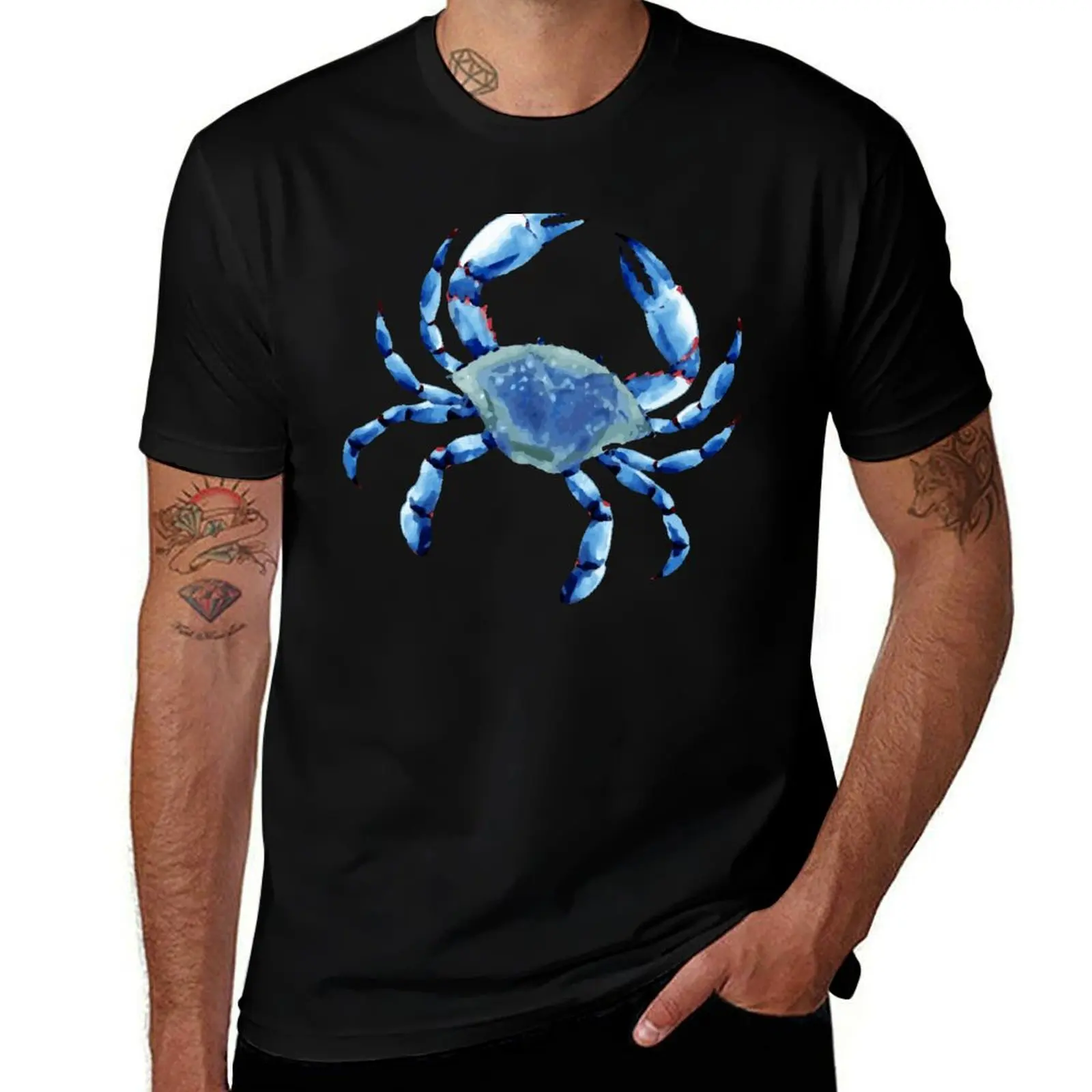 

Blue Crab Oil Painting T-Shirt essential t shirt cotton t shirts high quality T-Shirt