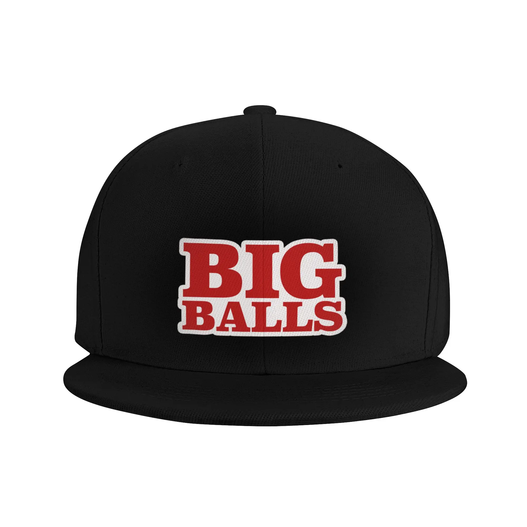 Fashion Big Balls  Red Bold Outlined Flat Brim Sun Hat  Commuting Versatile Golf Cap