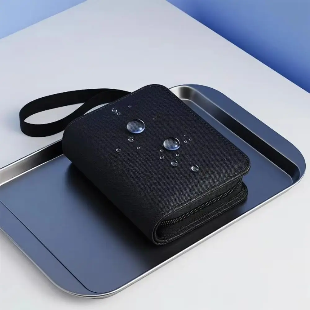 Cool Large Capacity Card Binder PU Leather Waterproof Card Collection Holder Zipper Loose Leaf Card Album Anime Game