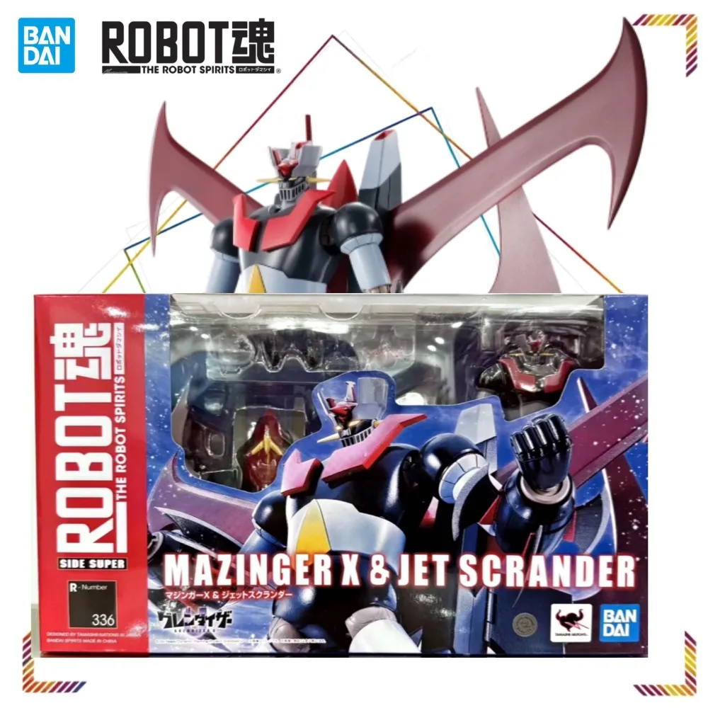 

BANDAI ROBOT Spirits Mazinger X & Jet Scrander X Action Figures Grendizer U Anime Collection Finished Model Doll Gift Toy
