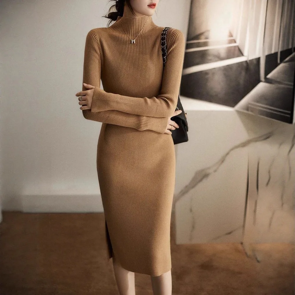 ドレス レディースドレス プロム 2025 秋 サテン パネル パール装飾 ラッフル シルク風 ウエスト エレガント レディース ミニマリスト クラシック アーティスティック