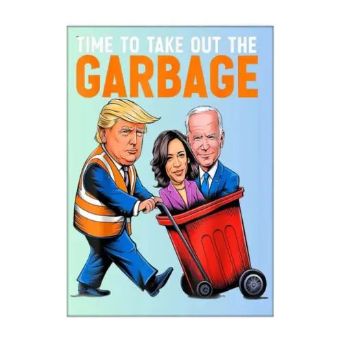 Trump Time To Take Out The Garbage 12.5X18 In Flags Christmas Decor Holiday Gift