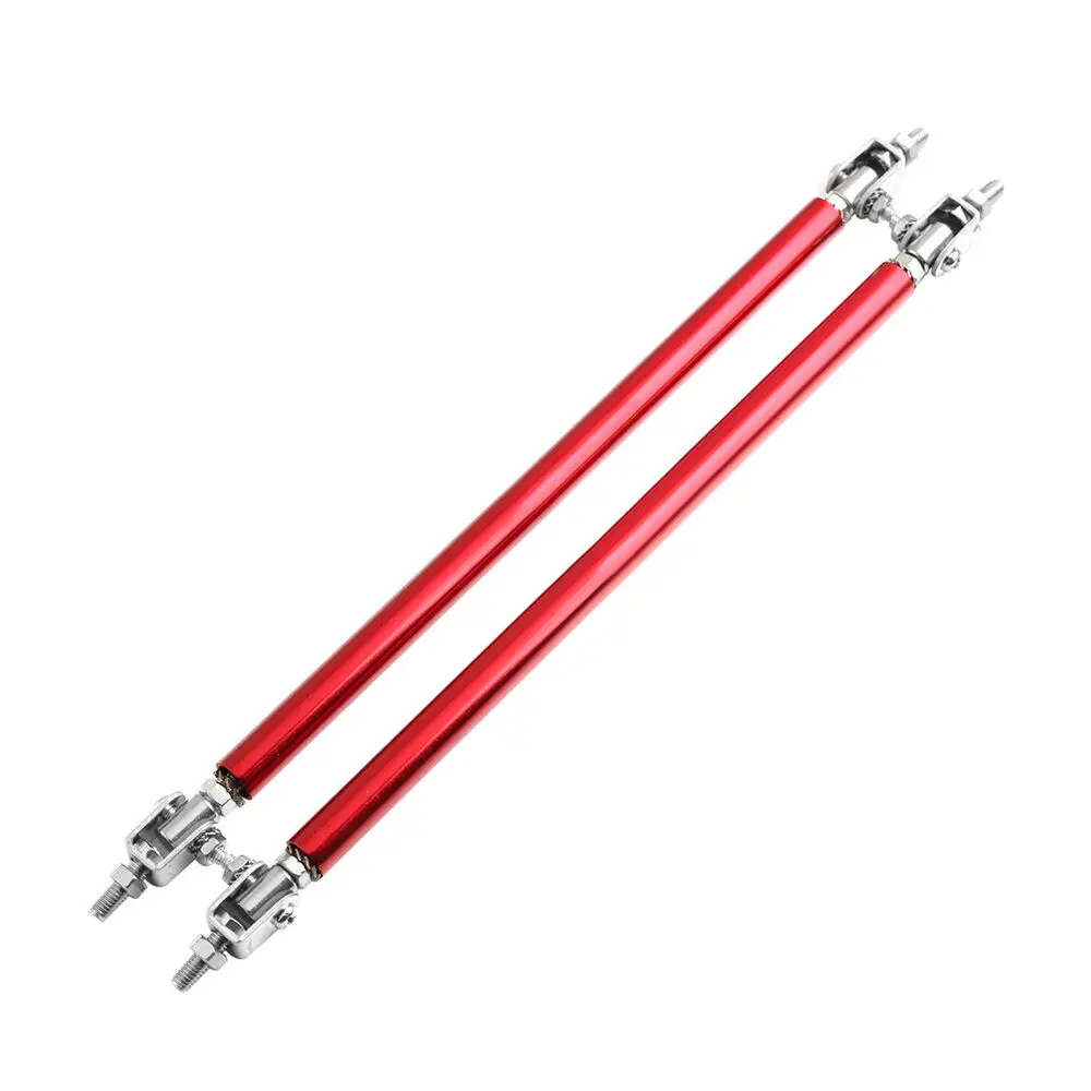 Universal Car Accessories Red Adjustable Front Bumper Lip Splitter Strut Rod Support Bar 10cm fit GTR FK7 FK8 Bodykits