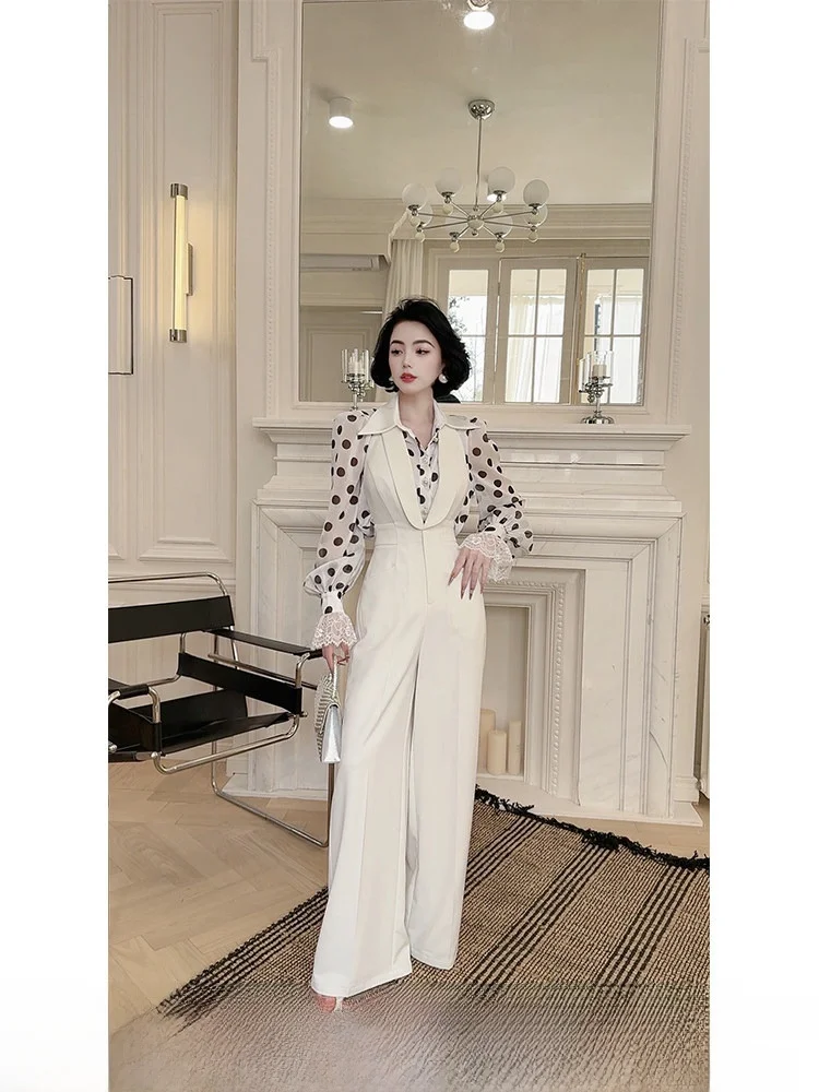 

LYXJ High Waist Jumpsuit Women's Spring 2026 New Sle Svel Casual Wide Leg Pants Faion Versatile Straight Cut