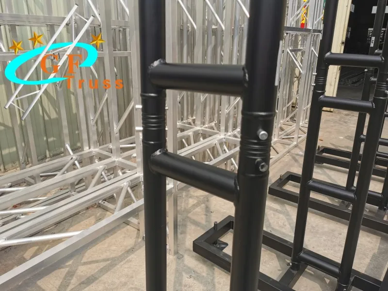 Easy Setup Steel LED Screen Ground Support Stand Led Screen Back Truss Support Systems
