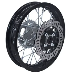 1.85-14 Rear Rims 14inch Motorcycle Aluminum Alloy Wheel Circle 1.85 x 14 Brake Disc Plate Sprocket 32 Sprokes For Dirt Pit Bike