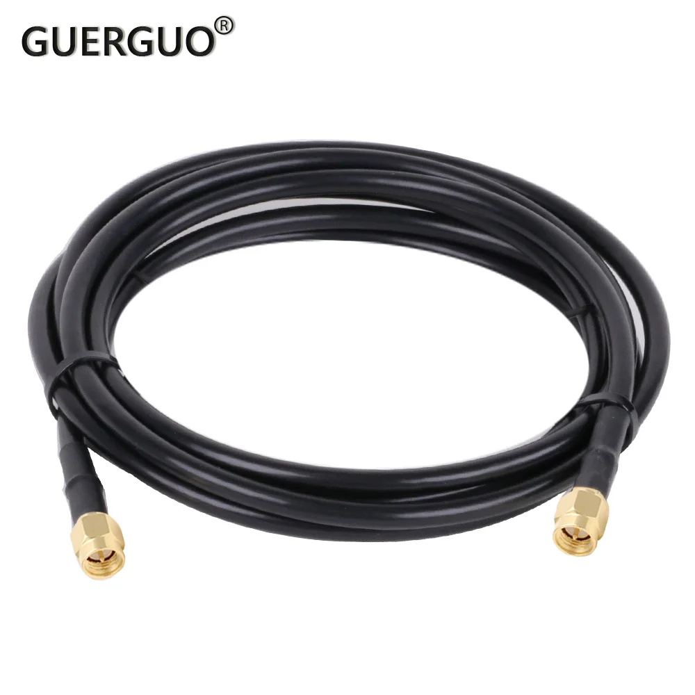 

RF Coaxial RG58 Cable SMA Male to SMA Male 50Ohm SMA Plug WiFi Antenna Extension Cable Connector Adapter Pigtail 1M 2M 5M 10M