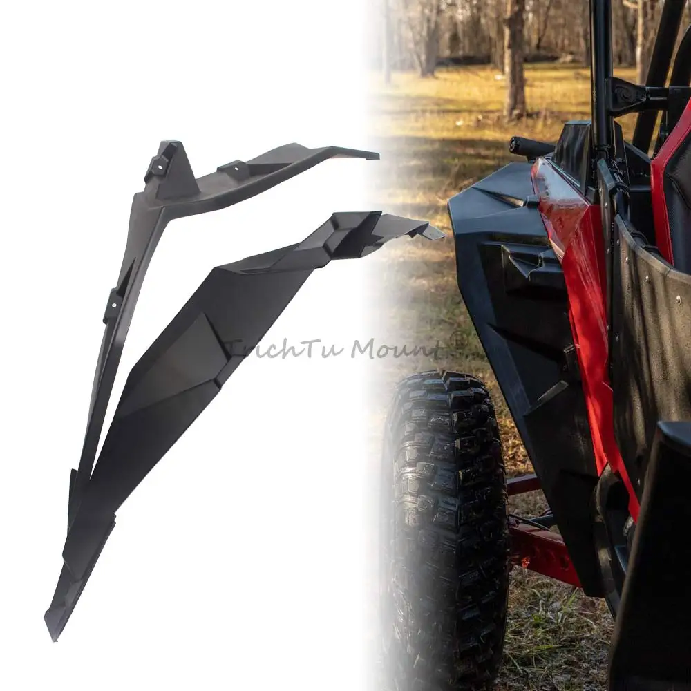2Pcs UTV Widened Rear Fender Flares Fit For Polaris RZR XP 4 1000 Turbo S 4 EPS LE Premium Ultimate Sport 2014-2023