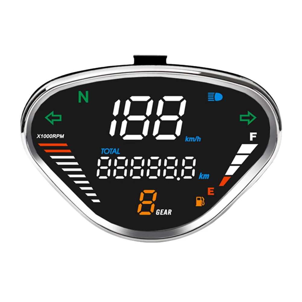 Motorcycle Meter 12V LED Instrument Assembly LCD Display Digital Speedometer Tachometer for Honda DAX 70 CT50 CT70 Jialing70