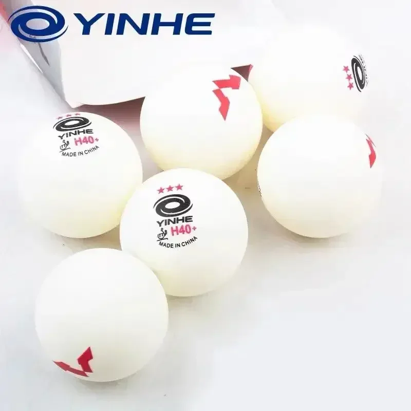 6Pcs/Box Original Yinhe Table Tennis Balls For WTT 2024 Singapore Grand Slam Seamed H40+ ABS New Materials Ping Pong Balls