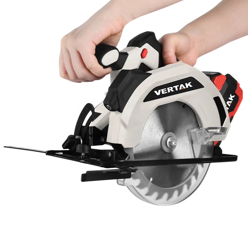 Vertak 20V Battery Woodworking Circular Saw for Cutting Firewood Rechargeable Circular Saw Cutting Machine
