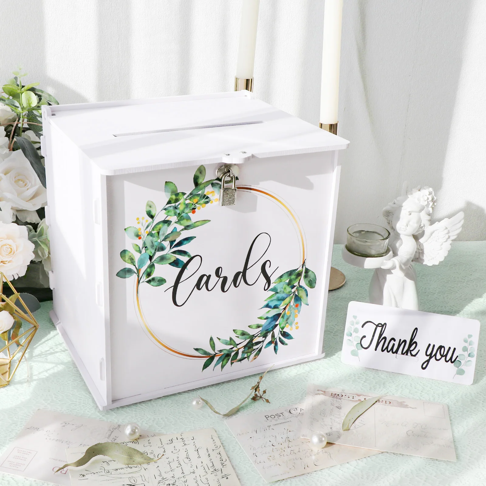 صندوق بطاقات الزفاف مع قفل، صن - مراجعة Wedding Card Box وسعره