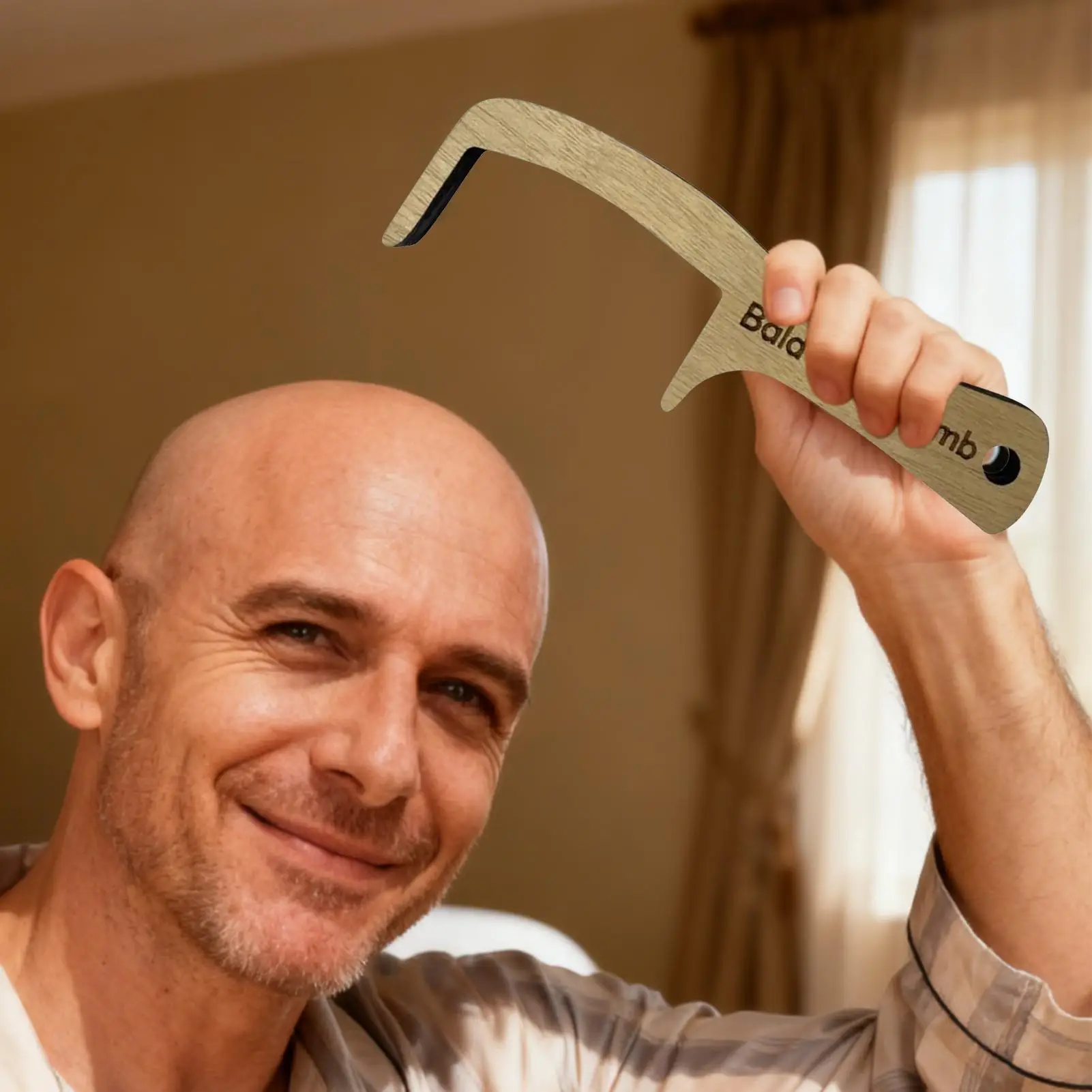 

Bald Man Comb Funny Prank Grooming Tools Hairless Man Grooming Comb for Father Husband Friends Coworkers