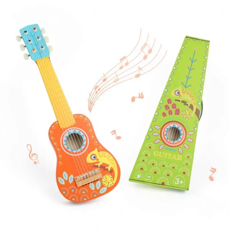 

Mideer MD1093 Guitar Children Instrument Ukulele Wooden Colorful Music Wooden Guitar Toy