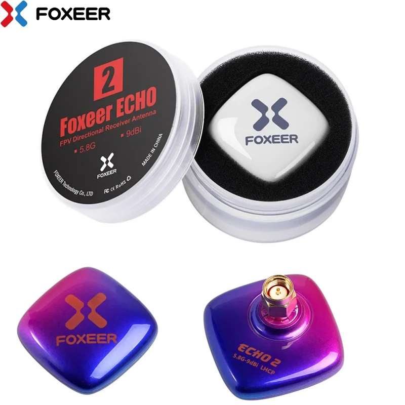 Foxeer ECHO V2 2 5.8GHz 9dBi ลatka antena LHCP RHCP dla RC samolot FPV wyลcigi Freestyle drony VTX VRX gogle Monitor DIY
