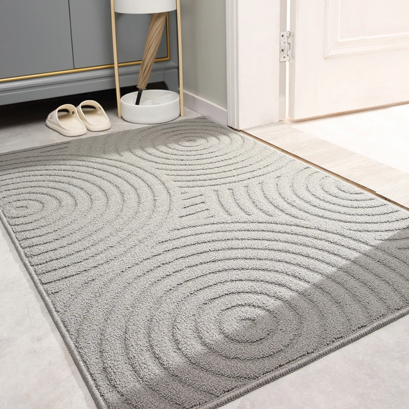High-End Door Mat Anti-Slip Entrance Hall Mat Home Use Doorway Floor Rug Wear-Resistant Mat American Style Machine Washable