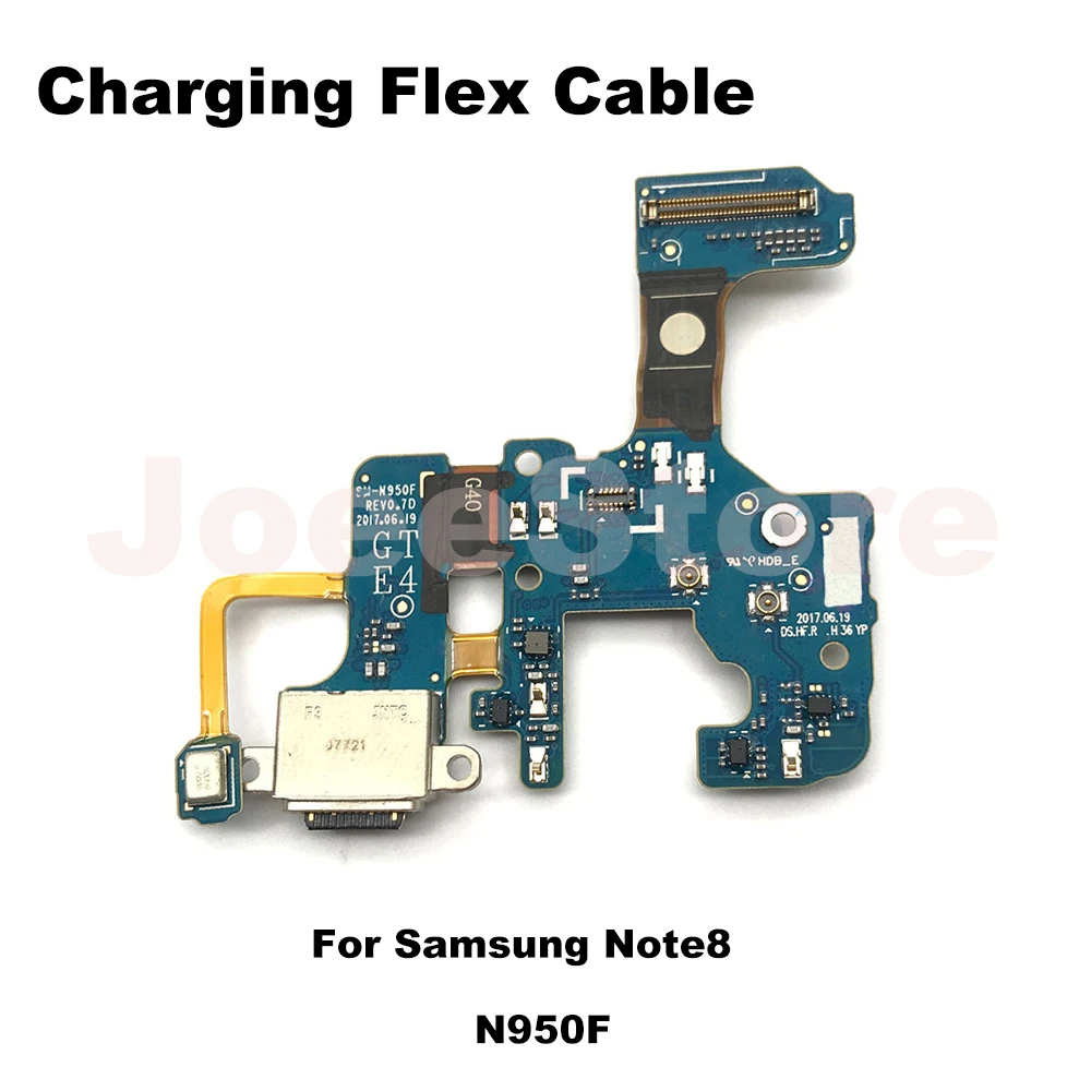 1pcs Charging Port Board Dock Flex Cable For Samsung Galaxy Note 10 20 8 9 Ultra Plus Microphone Type-C Connector Parts