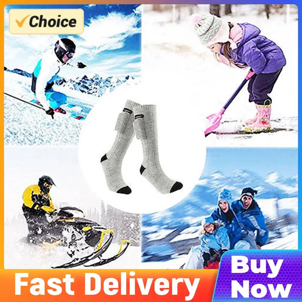 

Heated Socks 3 Modes Winter Thermal Socks Outdoor Skiing Foot Warmer Heating Socks for Men and Women