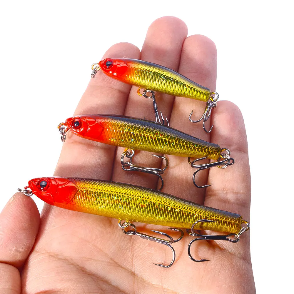 NEWUP Sinking Pencil Fishing Lure  Lipless Minnow Wobbler saltwater lure 12g 6G  Hard Plastic Bait For Fishing