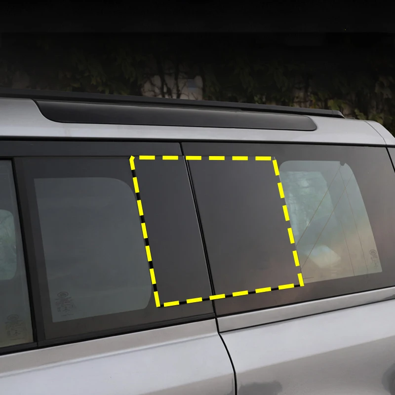 

ABS углеродное волокно/черный для Land Rover Defender 110 130 2025, декоративная наклейка на заднее боковое окно автомобиля, автомобильные аксессуары