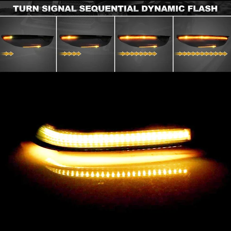 For GMC Envoy For Oldsmobile Bravada Sequential LED Front Side Mirror Signal Lights For Buick Rainier For Chevrolet Trailblazer - view 5