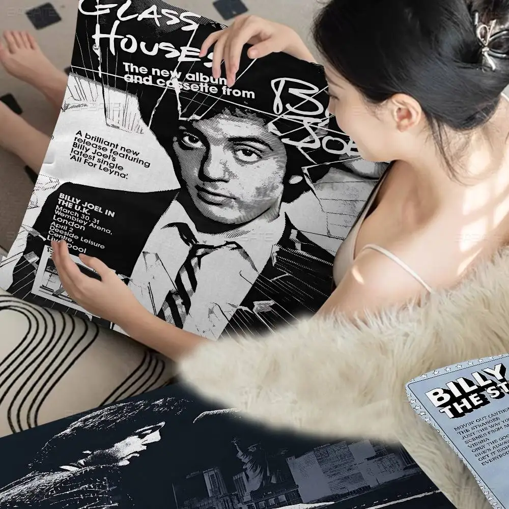 Rock Singer B-Billy Joel Cushion Cover Pillow Cover Decor Pillowcase Printed Cushion Case For Couch