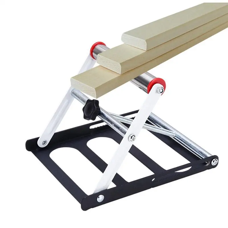 Premium-Woodworking Tool Adjustable Cutting Machine Support Frame With Foldable Miter Table Portable Design