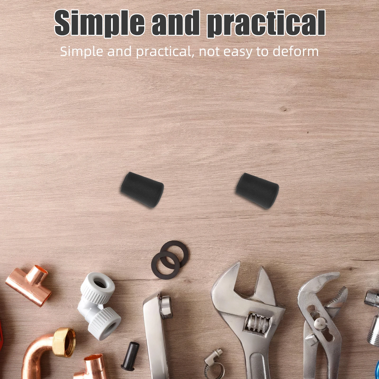 

50pcs Hard Rubber Feet For Kitchen Sink Grid Durable Replacement Bumpers Black Sink Protector Accessories