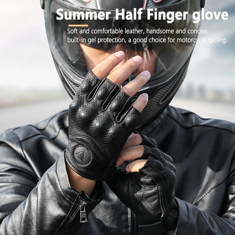 Men Women Half finger Breathable Motorcycle Gloves Shockproof Cycling Gloves Anti-slip Protective Gear