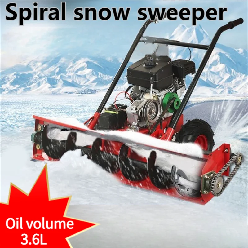 

Multi-functional Snow Thrower Gasoline&Diesel Oil Snow Clearing Car Electric Spiral Snow Sweeper Fuel Tank Capacity 3.6L