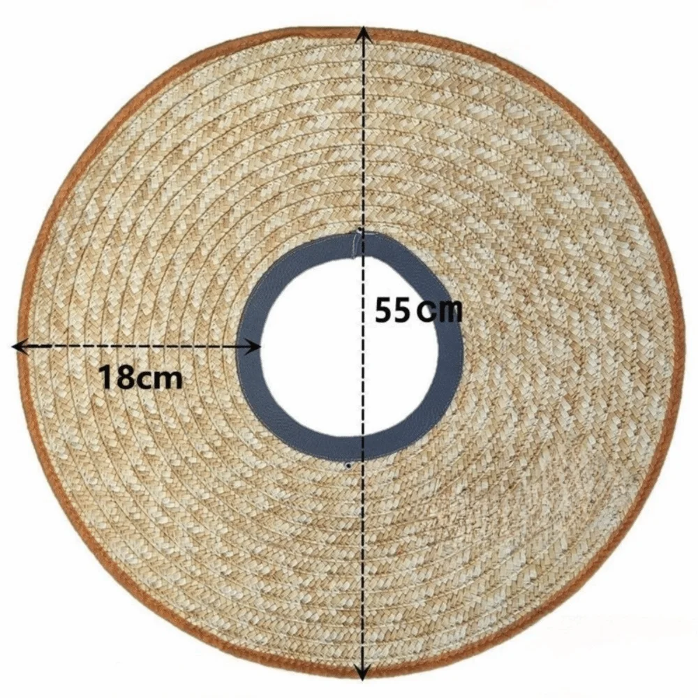 Large Brim Construction Safety Hats Brim Breathable Sun Protection Sunshade Work Straw Caps Neck Protect