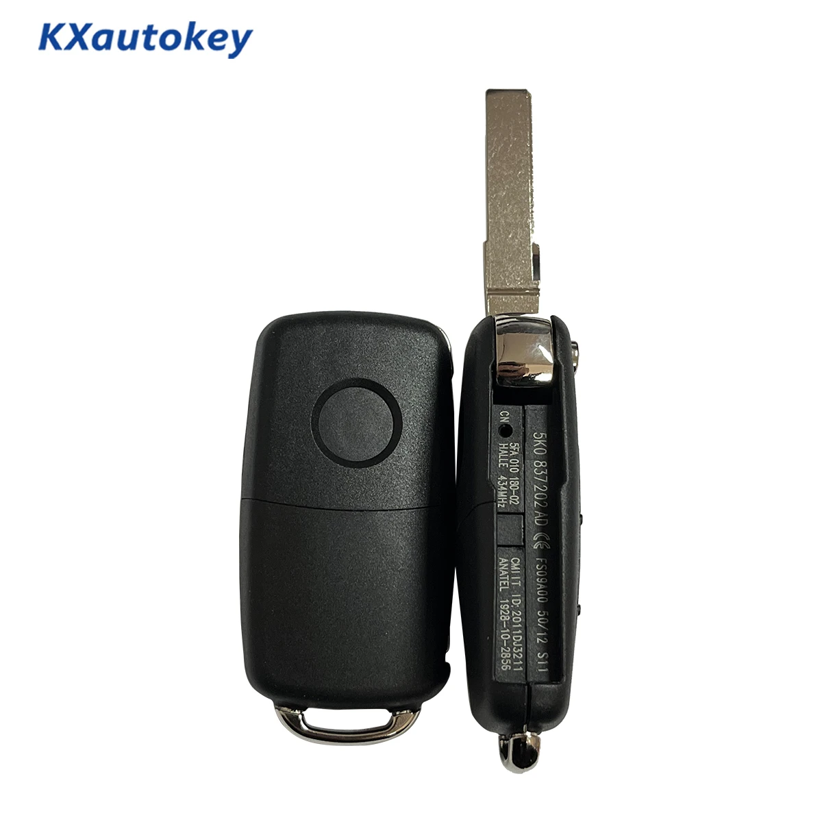 

KXK001002 For Volkswagen Beetle Caddy Caravelle Jetta Complete Car Key With Electronic Chip-Megamos AES MQB48 For VW