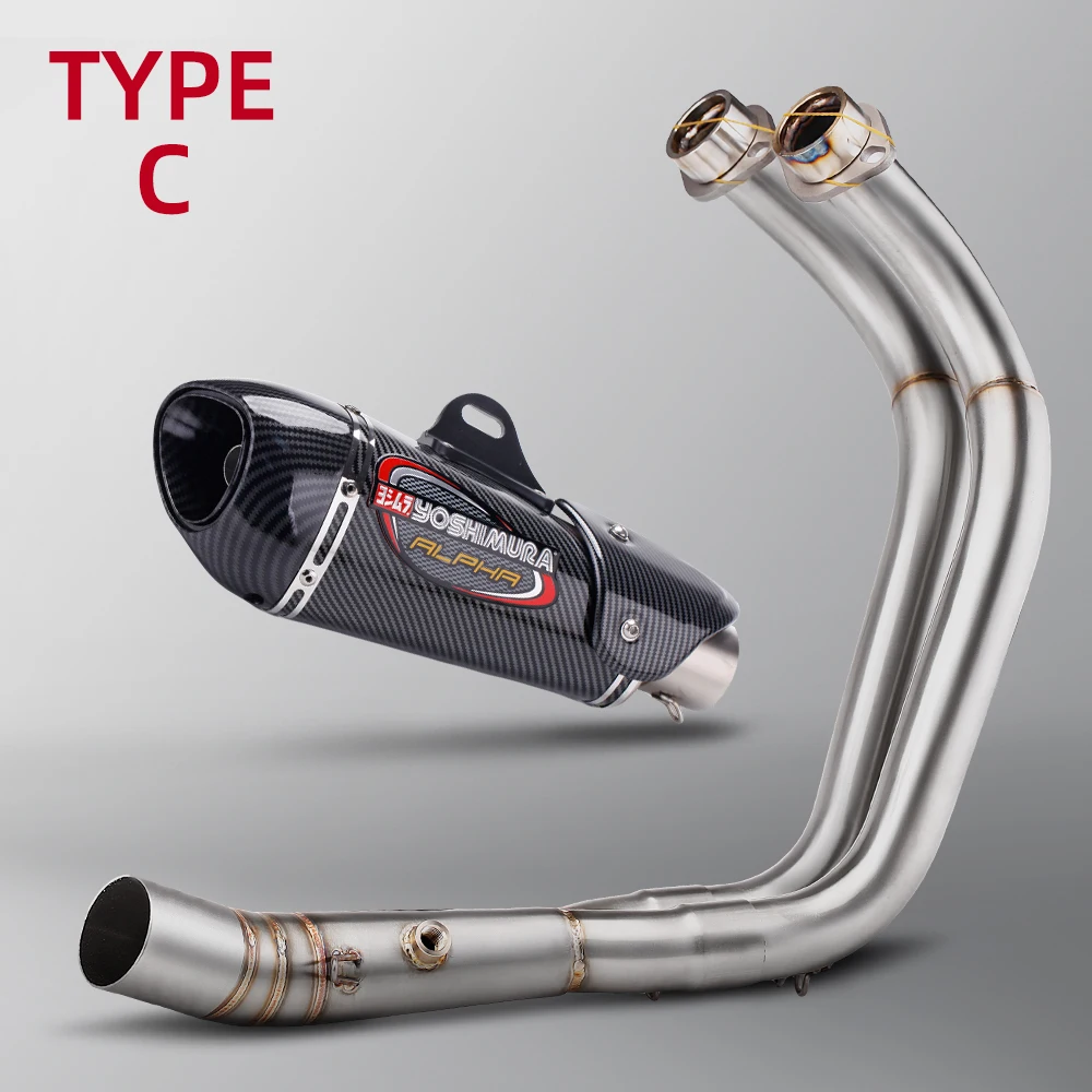 

Motorcycle Full sc Exhaust System with yoshimura alpha Muffler Pipe For Yamaha MT-07 XSR700 FZ-07 MT07 FZ07 MT 07 2014 - 2024