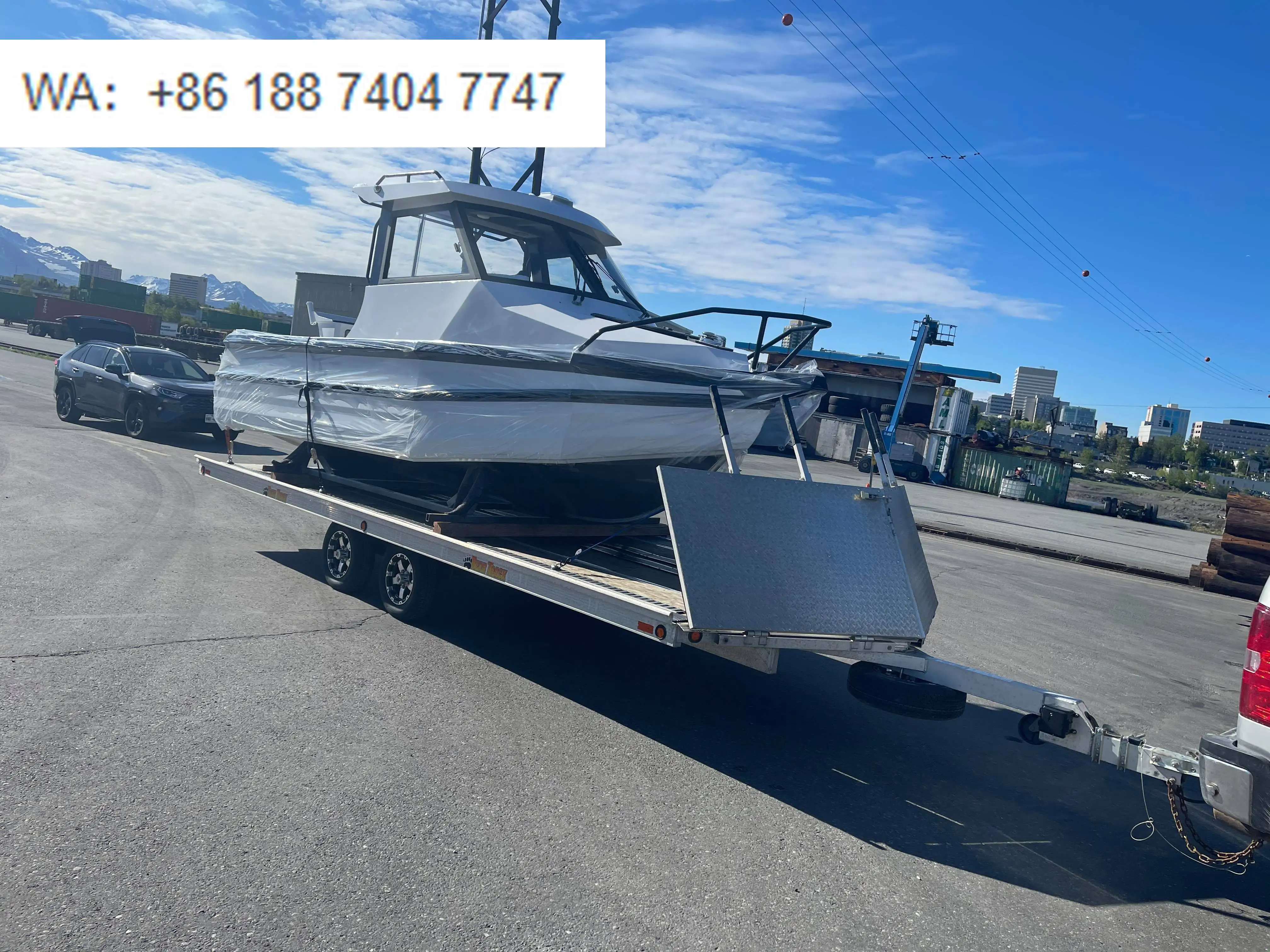 Seaking Aluminum Pontoon 6 Meters Easycraft  Sea Fishing Boat 20 ft Vessel Small Yacht Deep-V Speed Ship