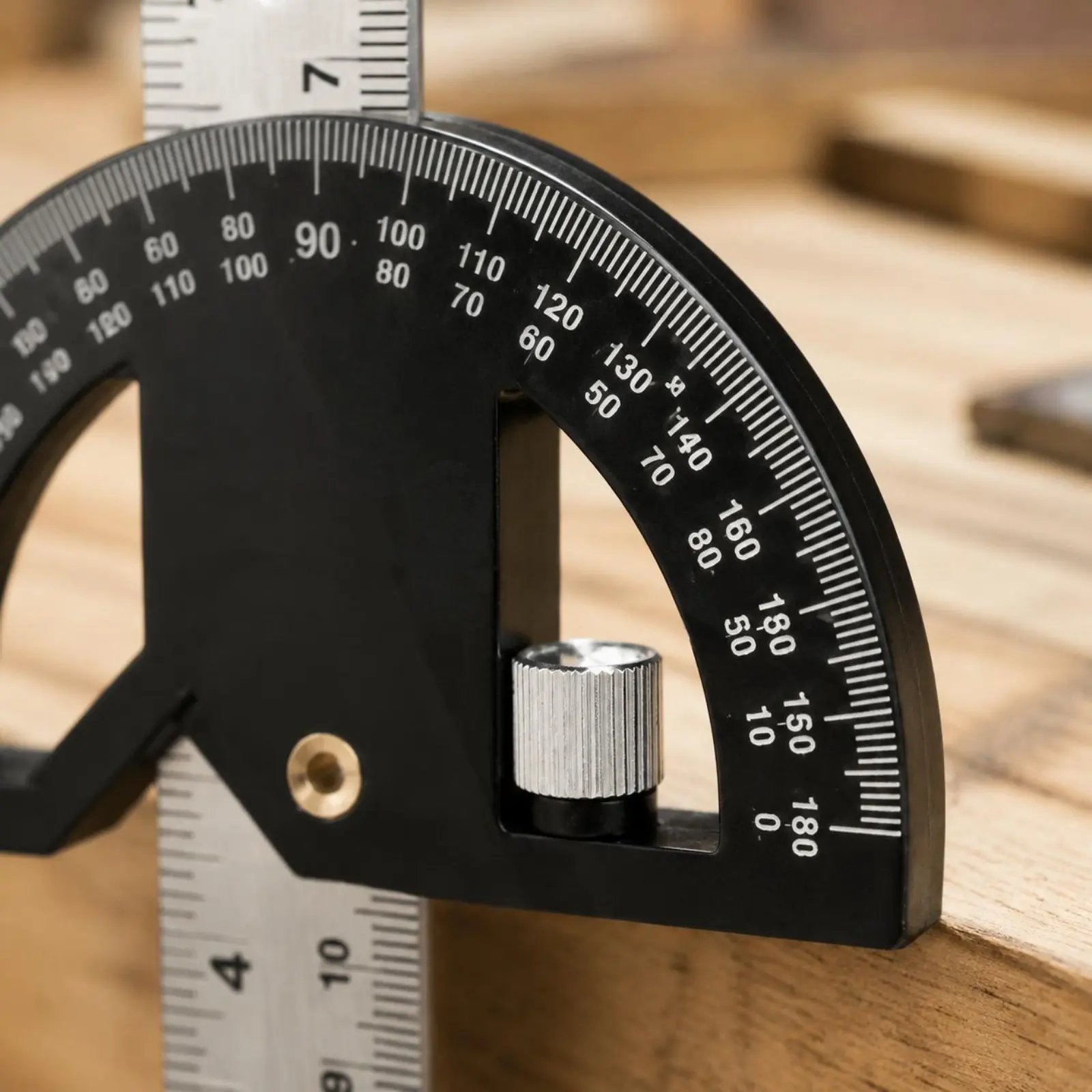 Picture 7: Adjustable Woodworking Square Stainless Steel Movable Angle Gauge Adjustable Protractor Square Multi Function for Carpenters
