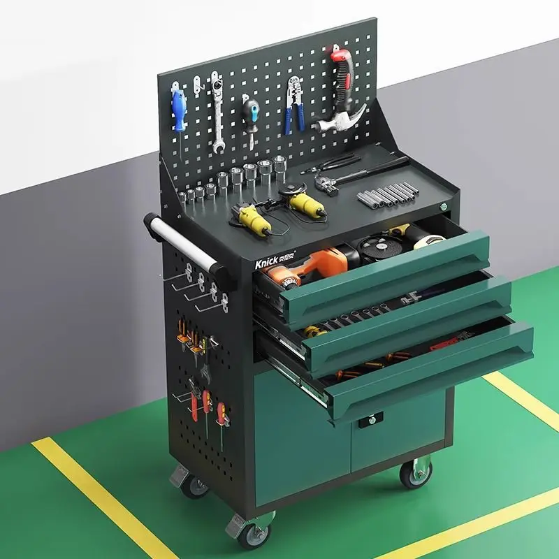 2025 Thickened Tool Cart Cart Hardware Tool Cabinet Workshop Mobile Parts Multifunctional Locker Iron Box 567