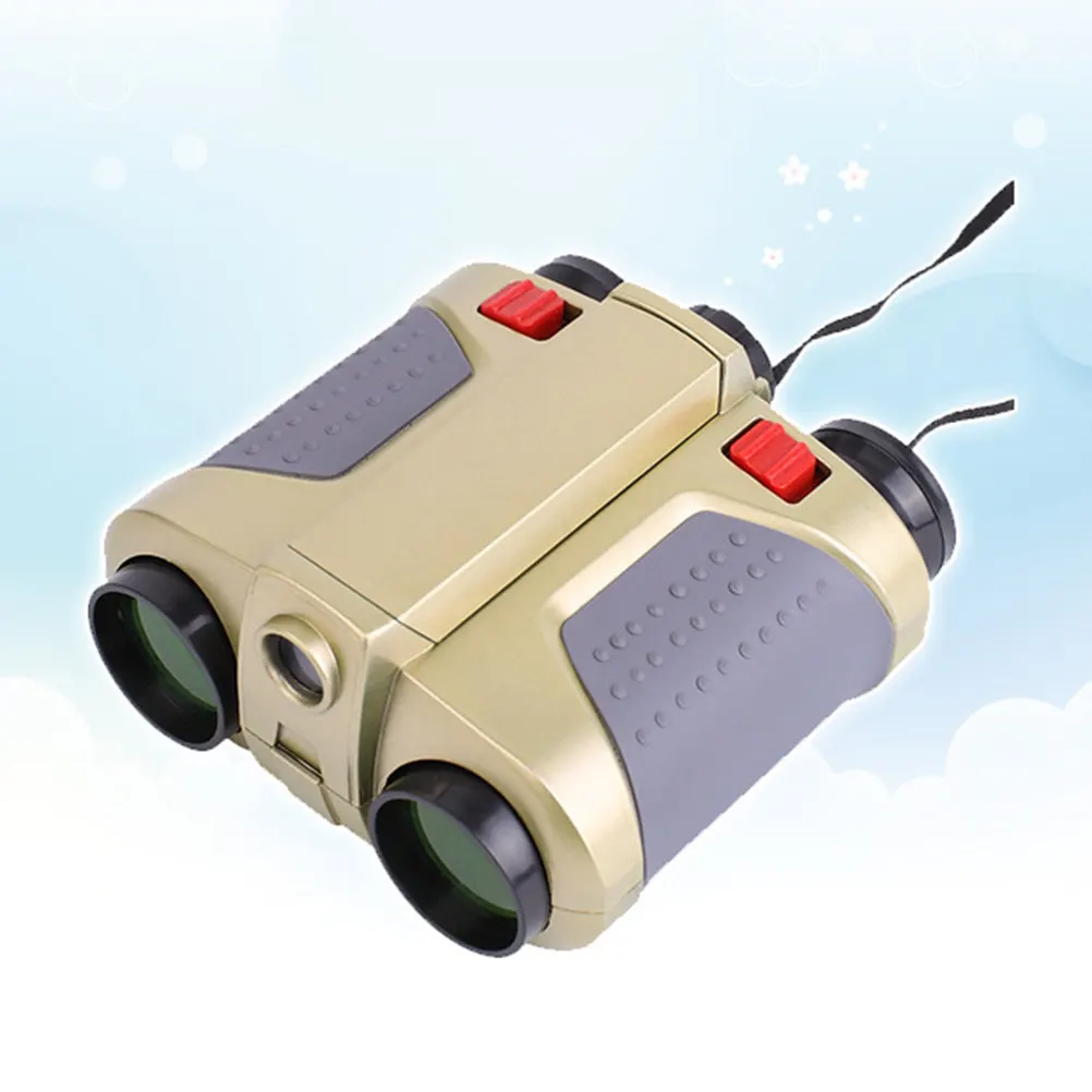 Telescopio binocular 4x30, visor de visión nocturna, plegable, ligero, con correa para el cuello, regalo perfecto para familiares, amigos, niños