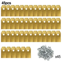 30/45 Pcs Lawn Robot Blade Golden Titanium Plating Lawn Mower Replacement Blade Robotic Lawnmower Parts Garden Supplies