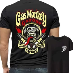 LE Gas Monkeys Garage Double Sided Print Cotton Men Women T-shirt Casual Graphic Streetwear Amazing Essential Oversized Tops