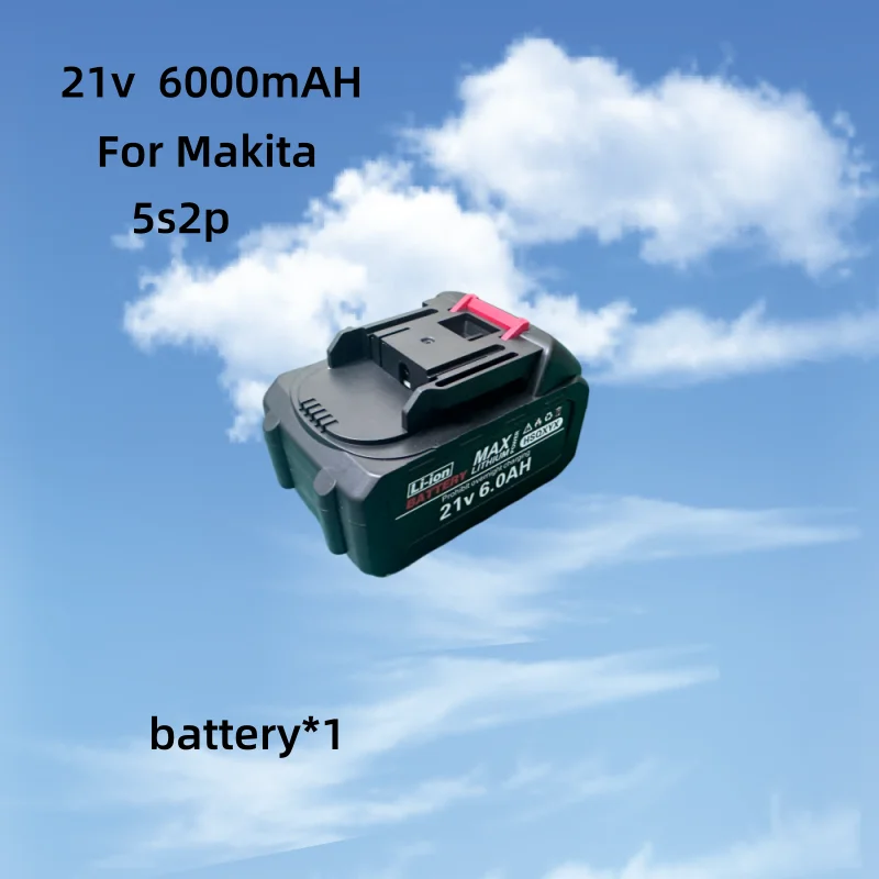 Rechargeable Lithium Ion Battery 18-21V 600mAh High Capacity with Battery Indicator for Makita BL1830 BL1840 BL1850 Power Tools