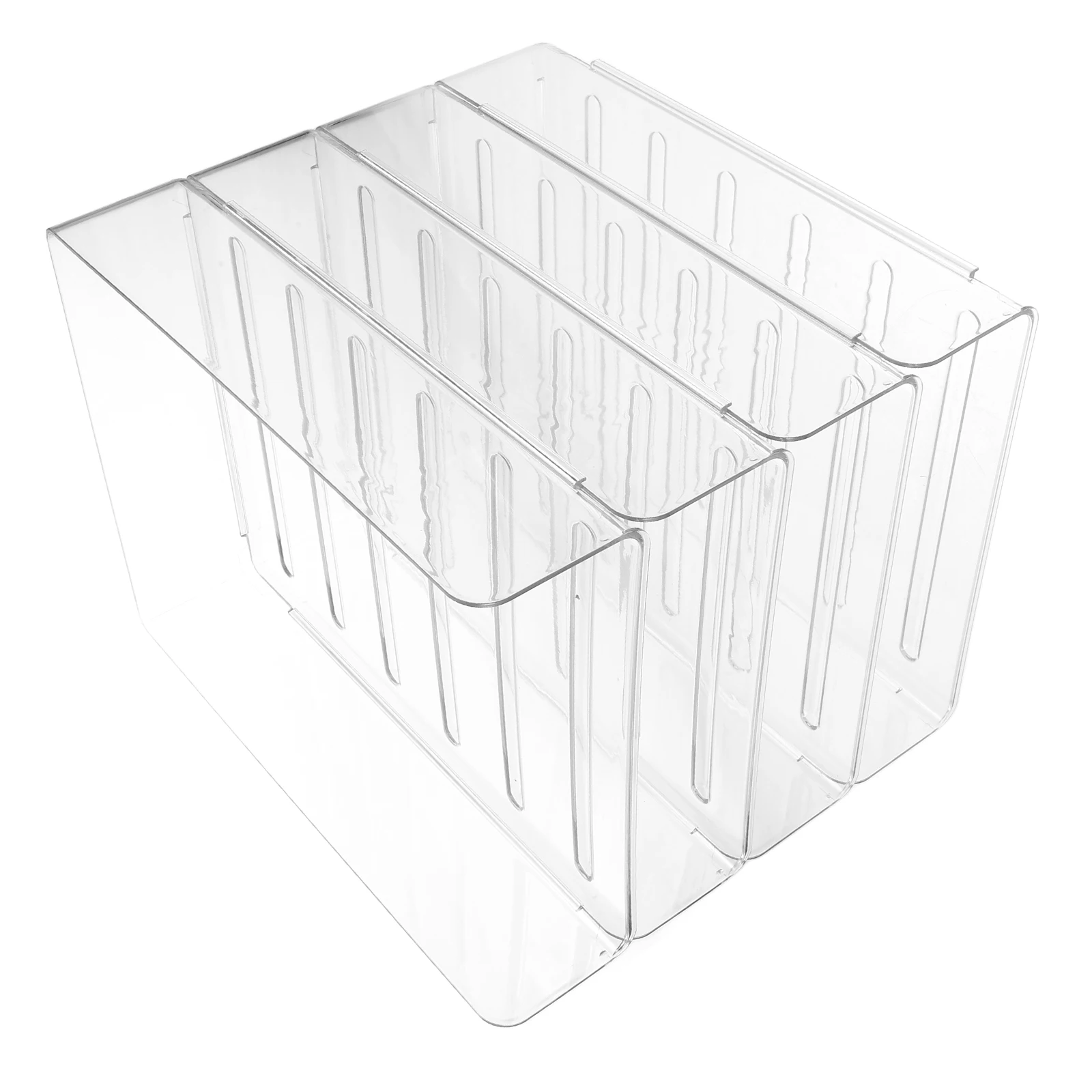 4Pcs Plastic Desk Trays Clear Stackable Organizer for A4 Paper and Office Supplies Storage A4 Paper Storage