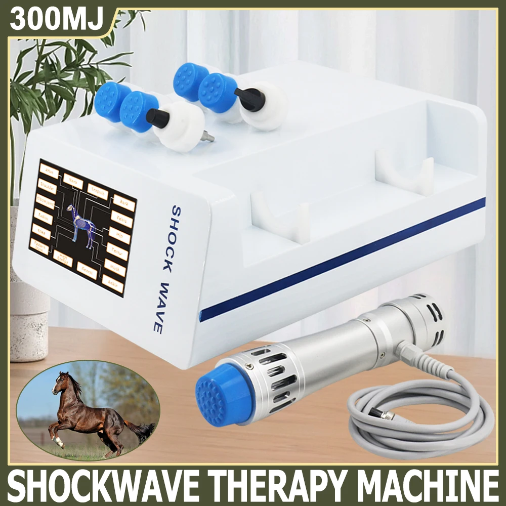 

300MJ Animals Professional Shock Wave Massager Relieves Scar Tissue Pain And Tendinopathy Equine Shockwave Physiotherapy Machine