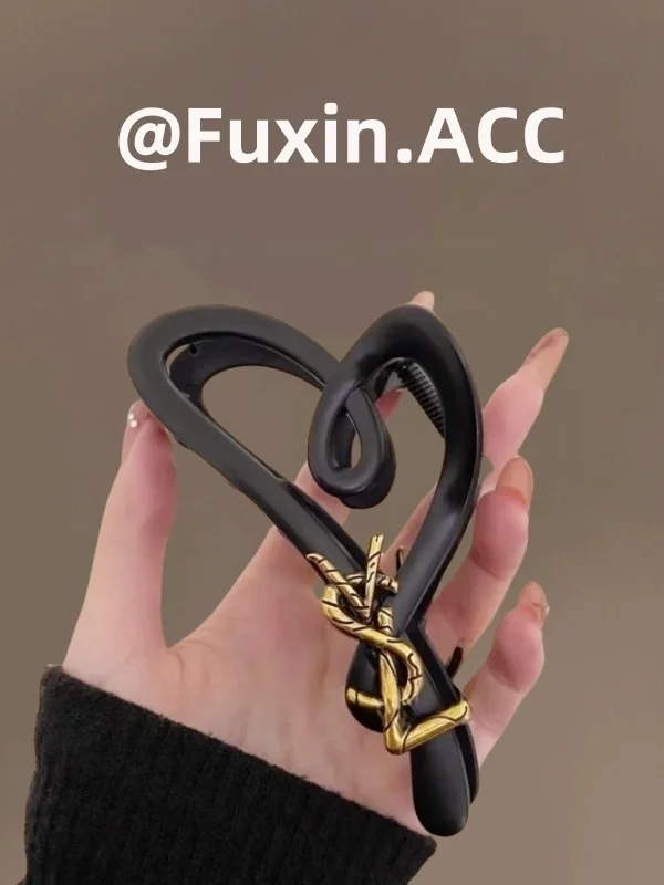 

Love Heart Ice Transparent Frosted ark Clip Women's New 2025 Ele Versatile Hair Accories Korean Sle Acrylic Banana...