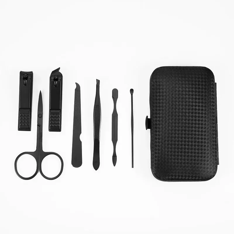 16/24PCS Set Professional Manicure Set Kits Stainless Steel Fingernail Toenail Clippers Set with Leather Portable