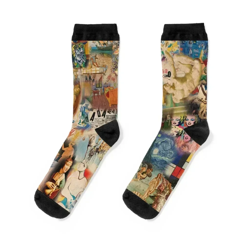 

History of art Socks man Christmas anti slip football Children's Socks For Men Women's