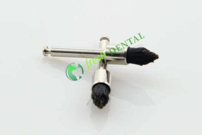 1000PCS Prophy Brush Dental Polishing Latch Style Tapered Black Bristle Filament Prophylaxis Brush for Dentists PB360 view 3